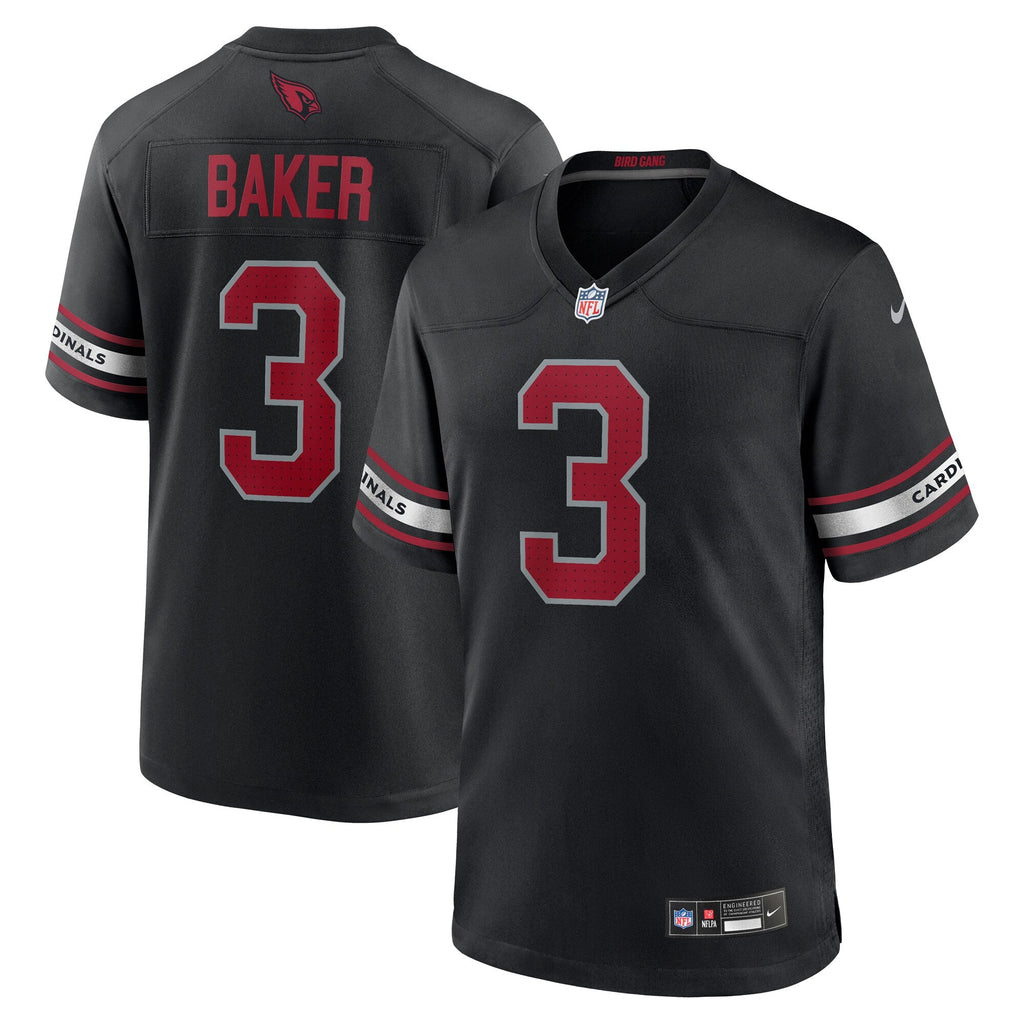 Arizona Cardinals Budda Baker Black Game Football Jersey