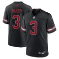 Arizona Cardinals Budda Baker Black Game Football Jersey
