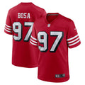 San Francisco 49ers Nick Bosa Scarlet Alternate Game Football Jersey