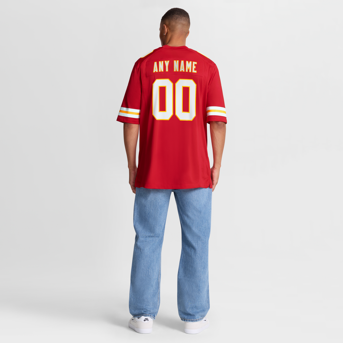 Kansas City Chiefs Red Custom Game Football Jersey