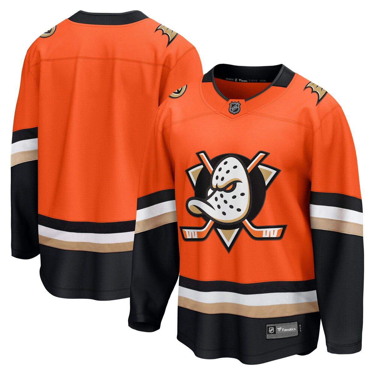 Anaheim Ducks Orange Home Breakaway Hockey Jersey