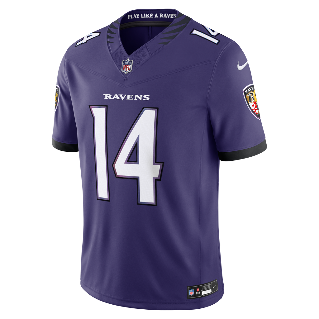 Baltimore Ravens Kyle Hamilton Purple Team Vapor F.U.S.E. Stitched Limited Football Jersey