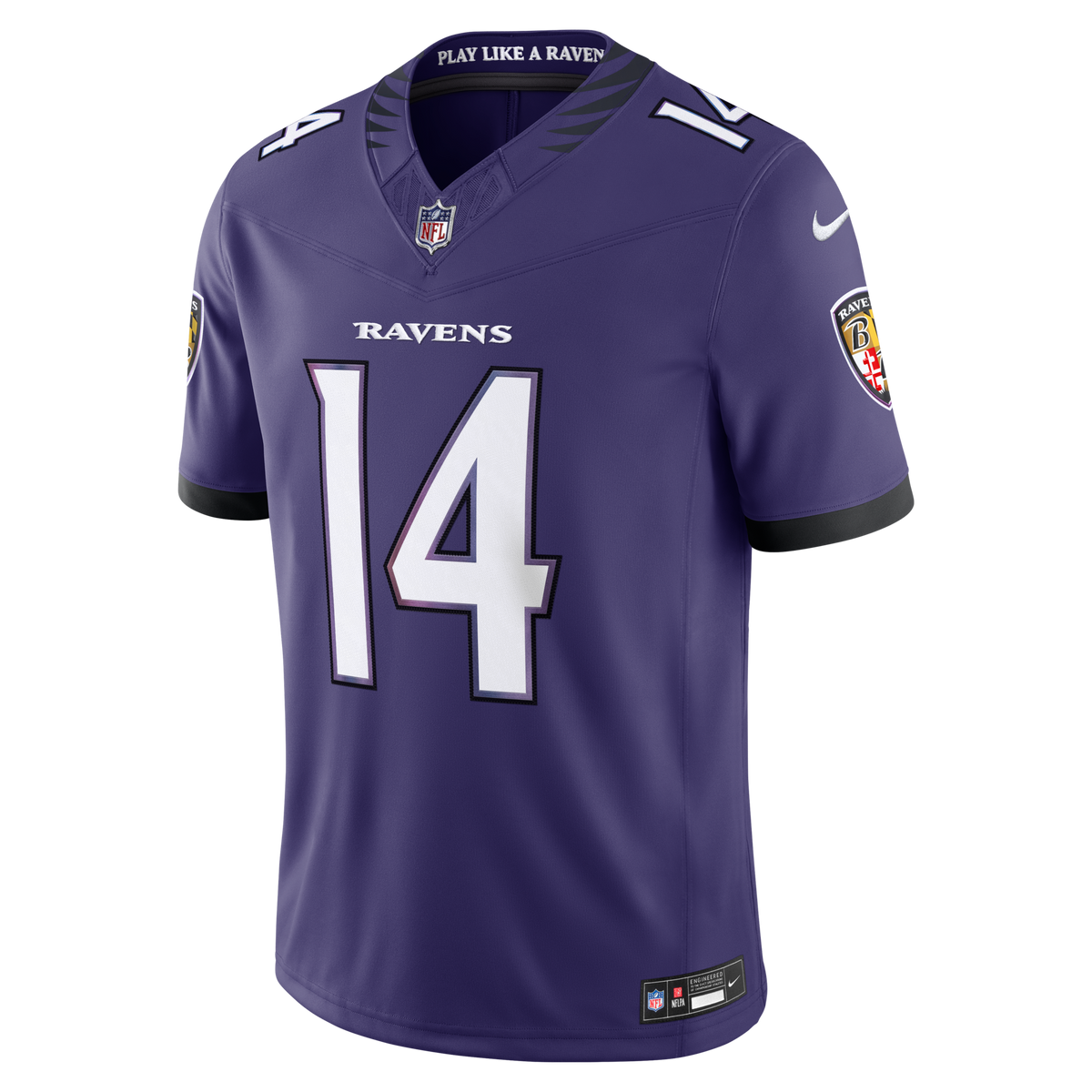 Baltimore Ravens Kyle Hamilton Purple Team Vapor F.U.S.E. Stitched Limited Football Jersey