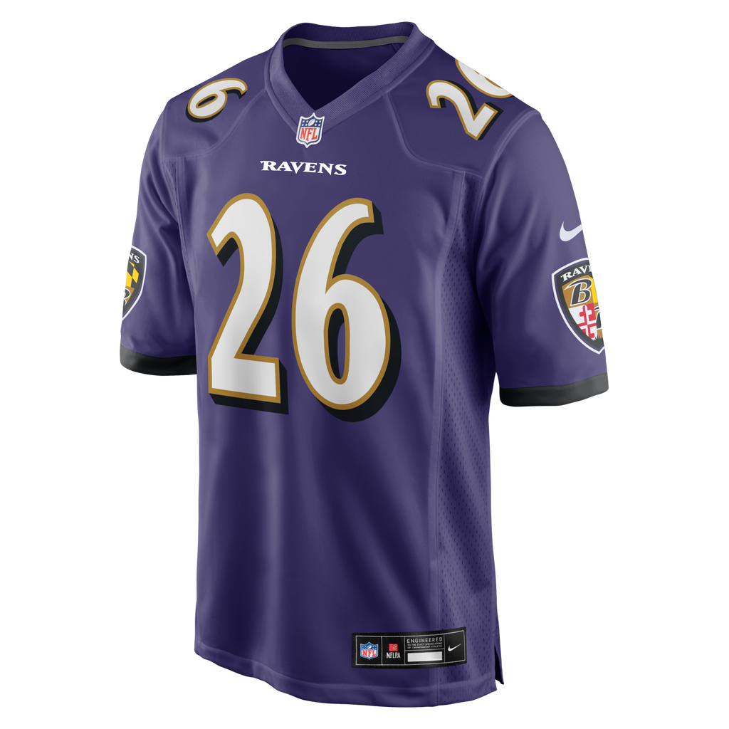Baltimore Ravens Rasheen Ali Purple Team Game Football Jersey