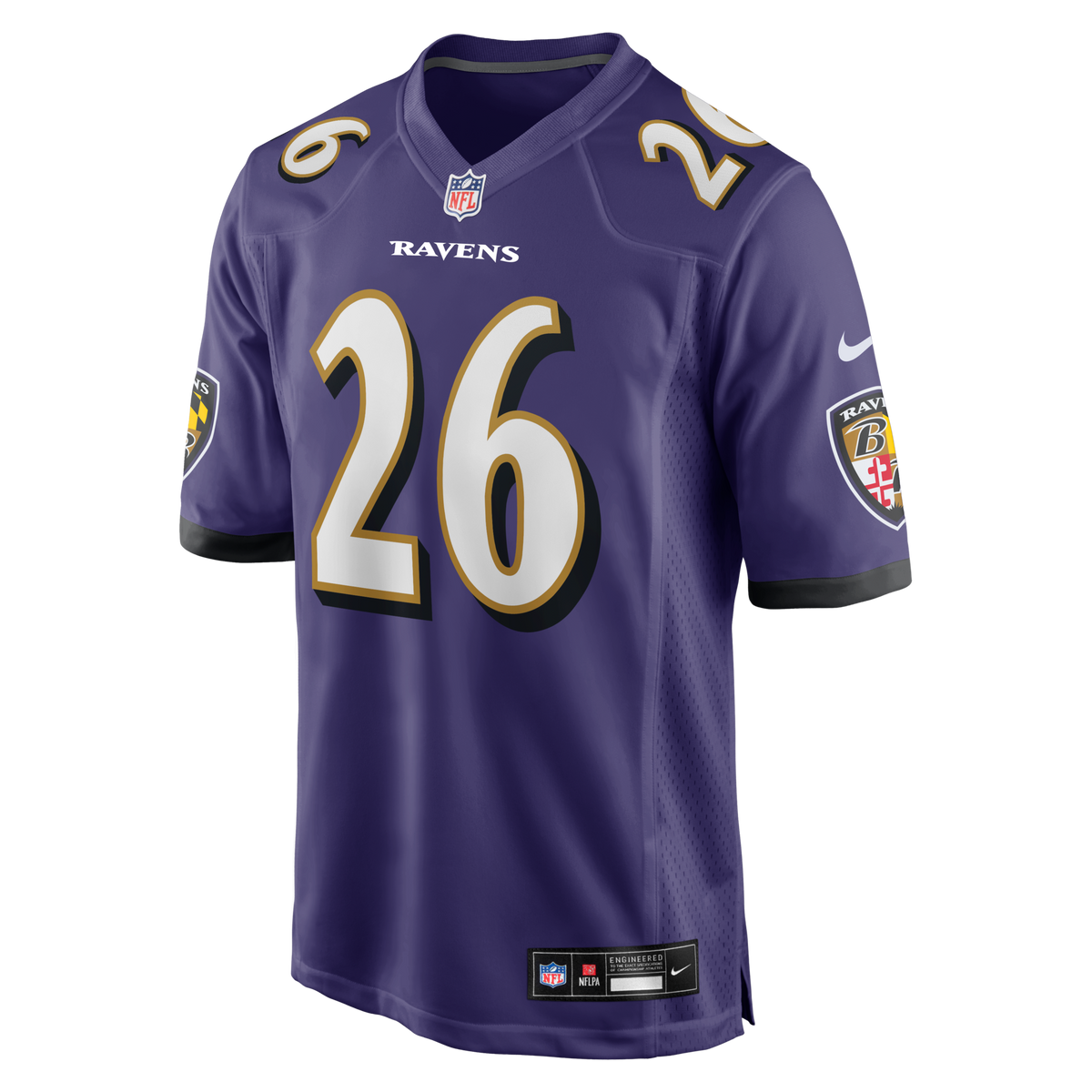 Baltimore Ravens Rasheen Ali Purple Team Game Football Jersey