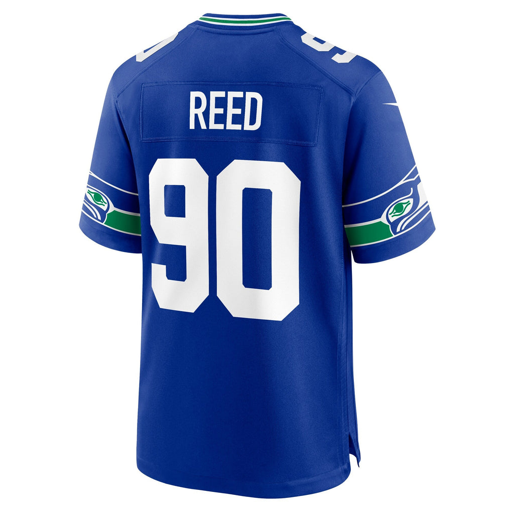Seattle Seahawks Jarran Reed Royal Alternate Game Football Jersey