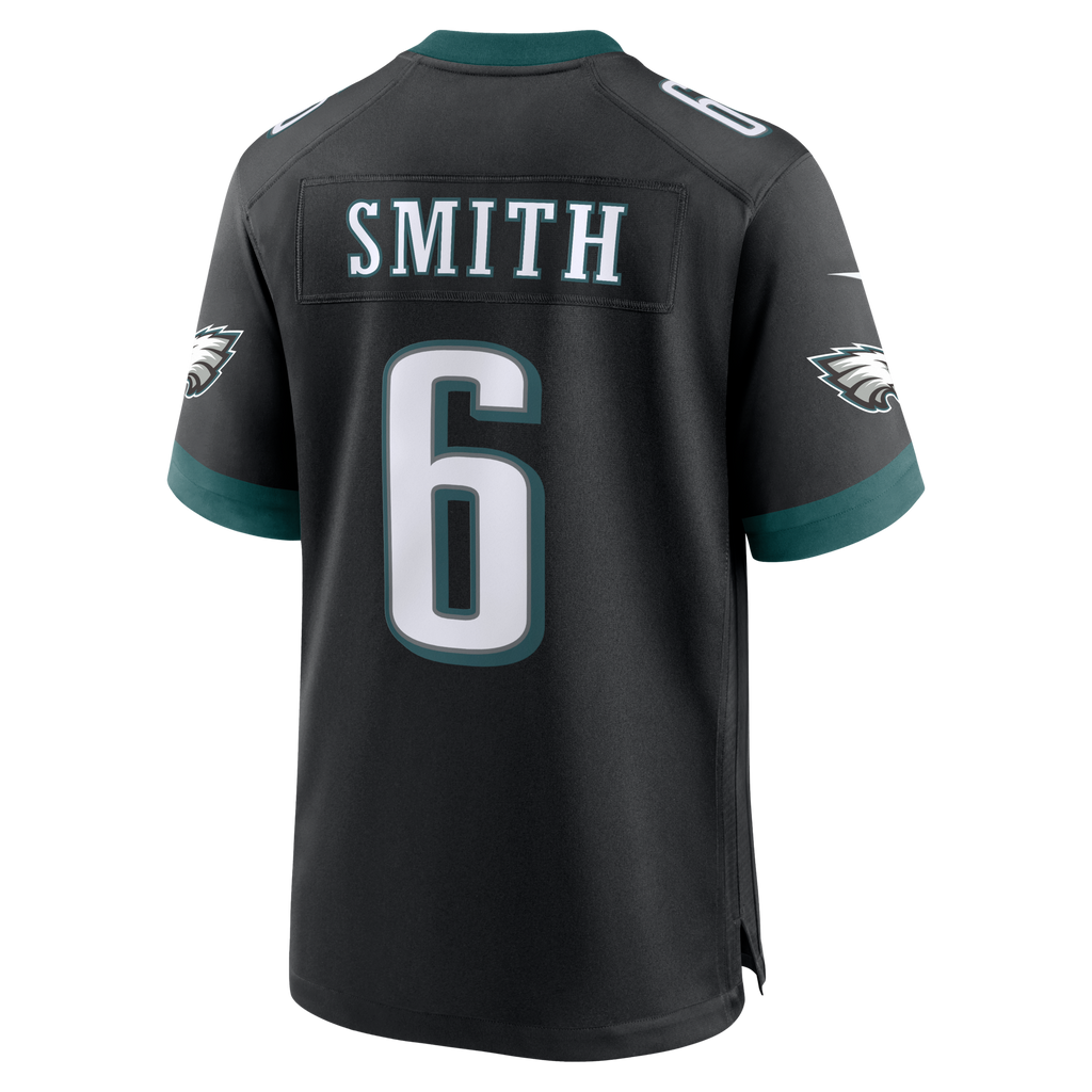 Philadelphia Eagles DeVonta Smith Black Alternate Game Football Jersey