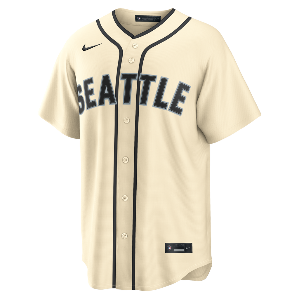 Seattle Mariners Julio Rodríguez Cream Alternate Replica Baseball Jersey