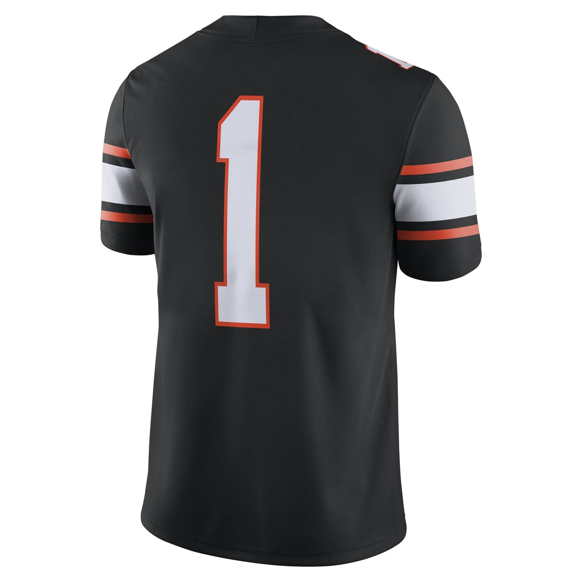 #1 Black Oklahoma State Cowboys Game Jersey