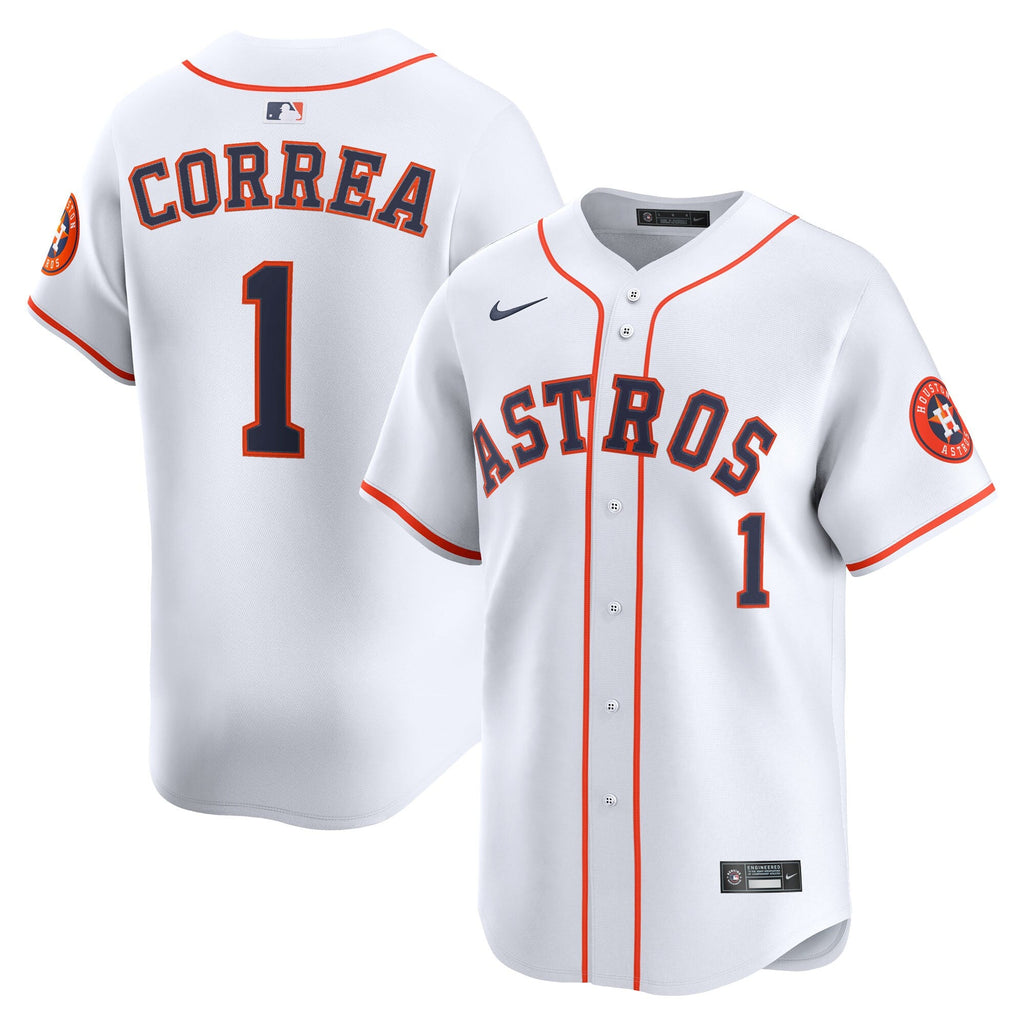 Houston Astros Carlos Correa White Home Limited Player Baseball Jersey