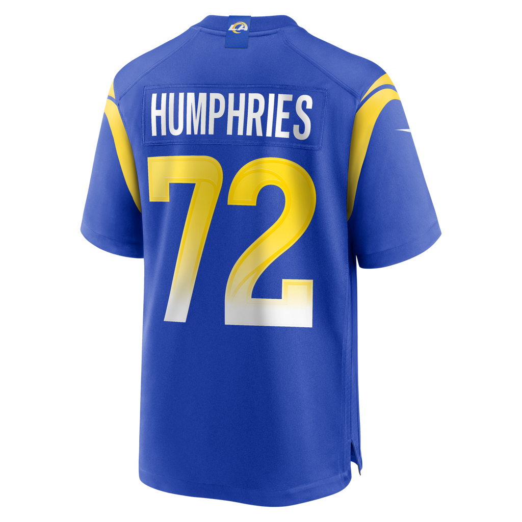 Los Angeles Rams D.J. Humphries Royal Team Game Football Jersey