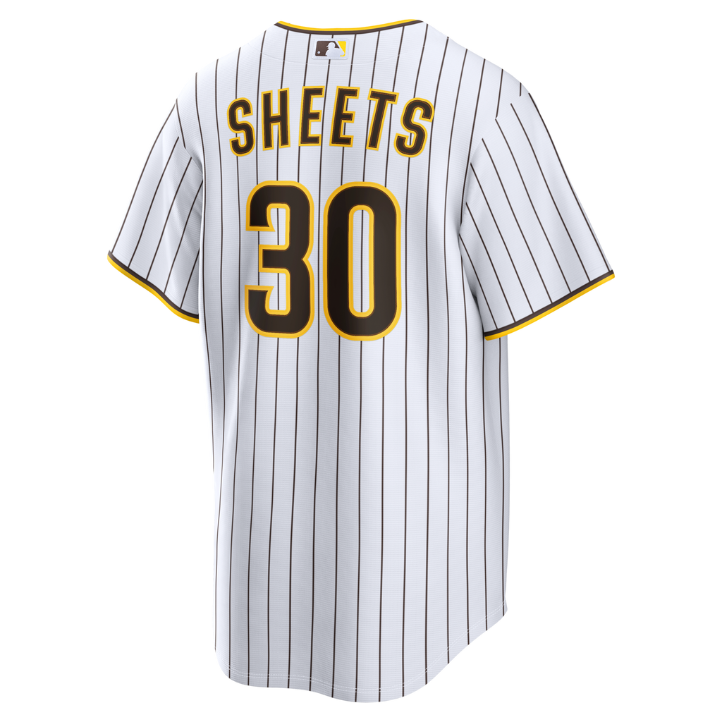 San Diego Padres Gavin Sheets White Home Replica Baseball Jersey
