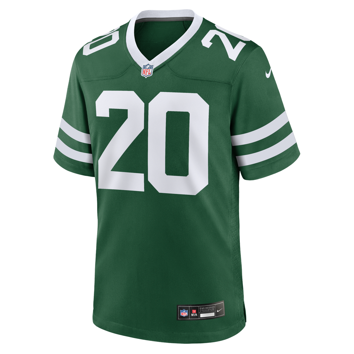 New York Jets Breece Hall Legacy Green Game Football Jersey