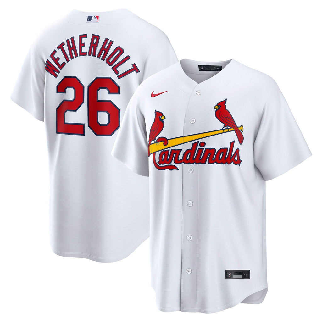 St. Louis Cardinals JJ Wetherholt White Home Replica Baseball Jersey