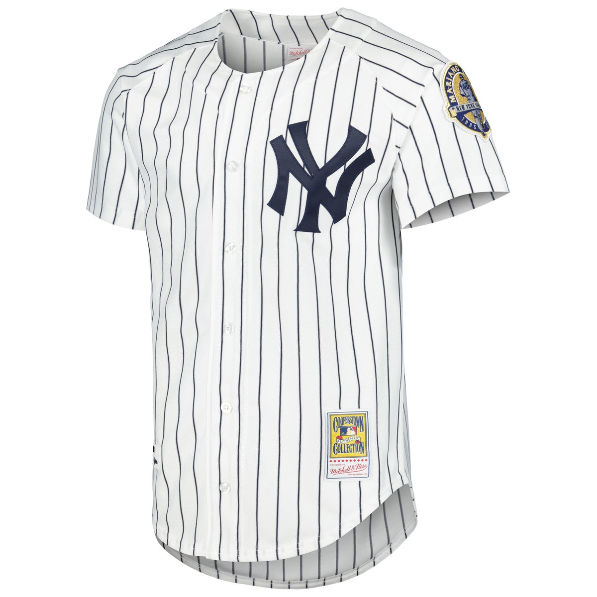 New York Yankees Derek Jeter White Cooperstown Collection Baseball Jersey