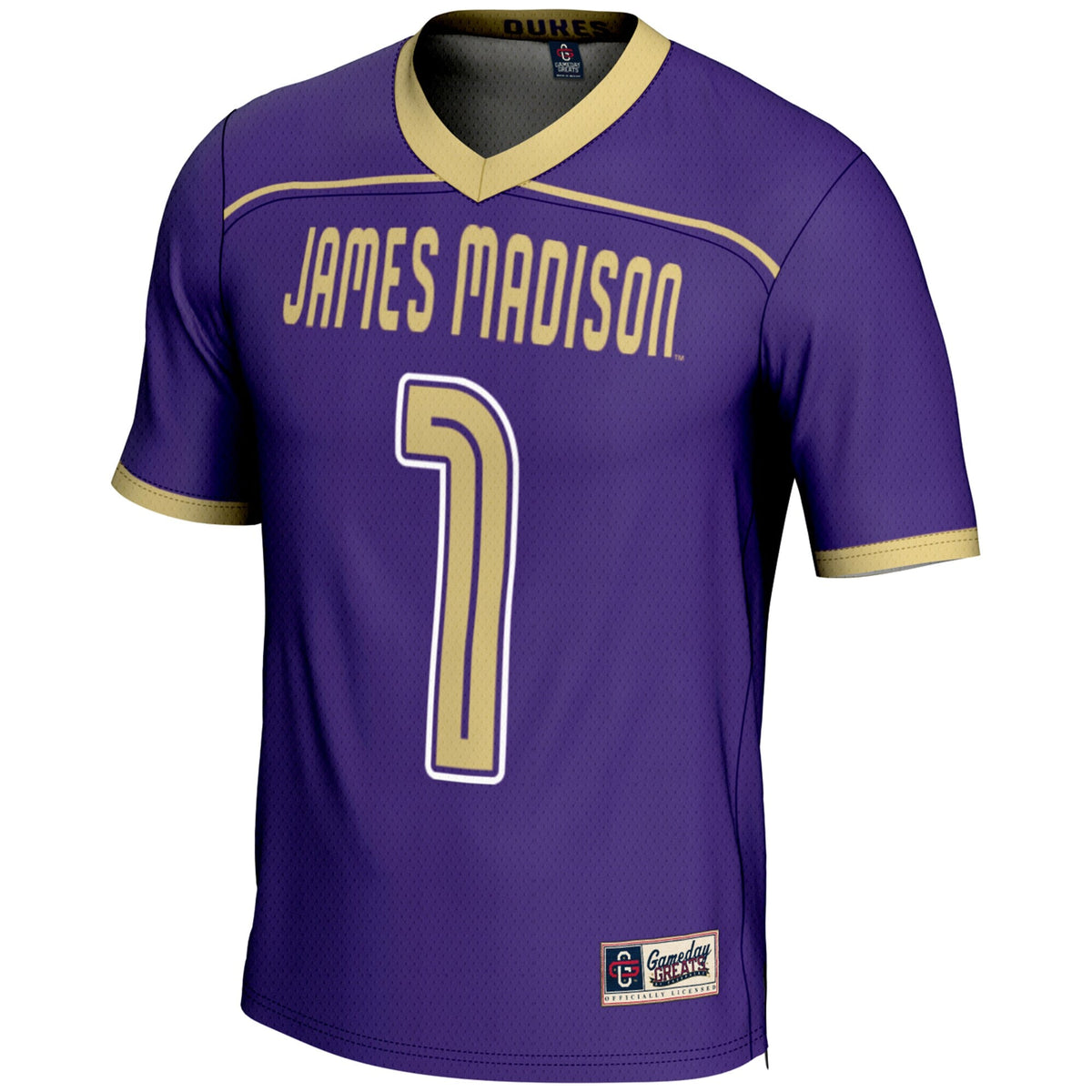 James Madison Dukes #1 Lightweight Lacrosse Jersey - Purple