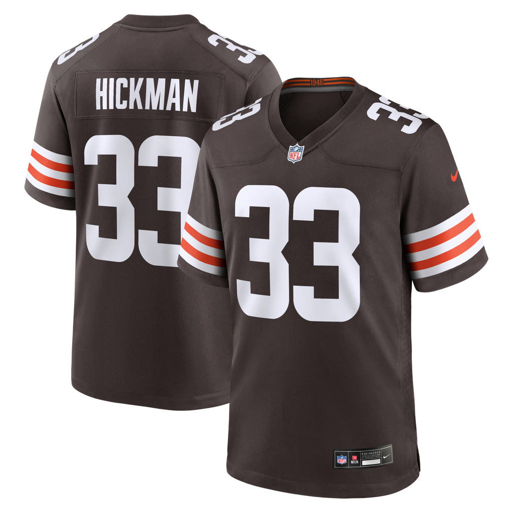 Cleveland Browns Ronnie Hickman Brown Team Game Football Jersey