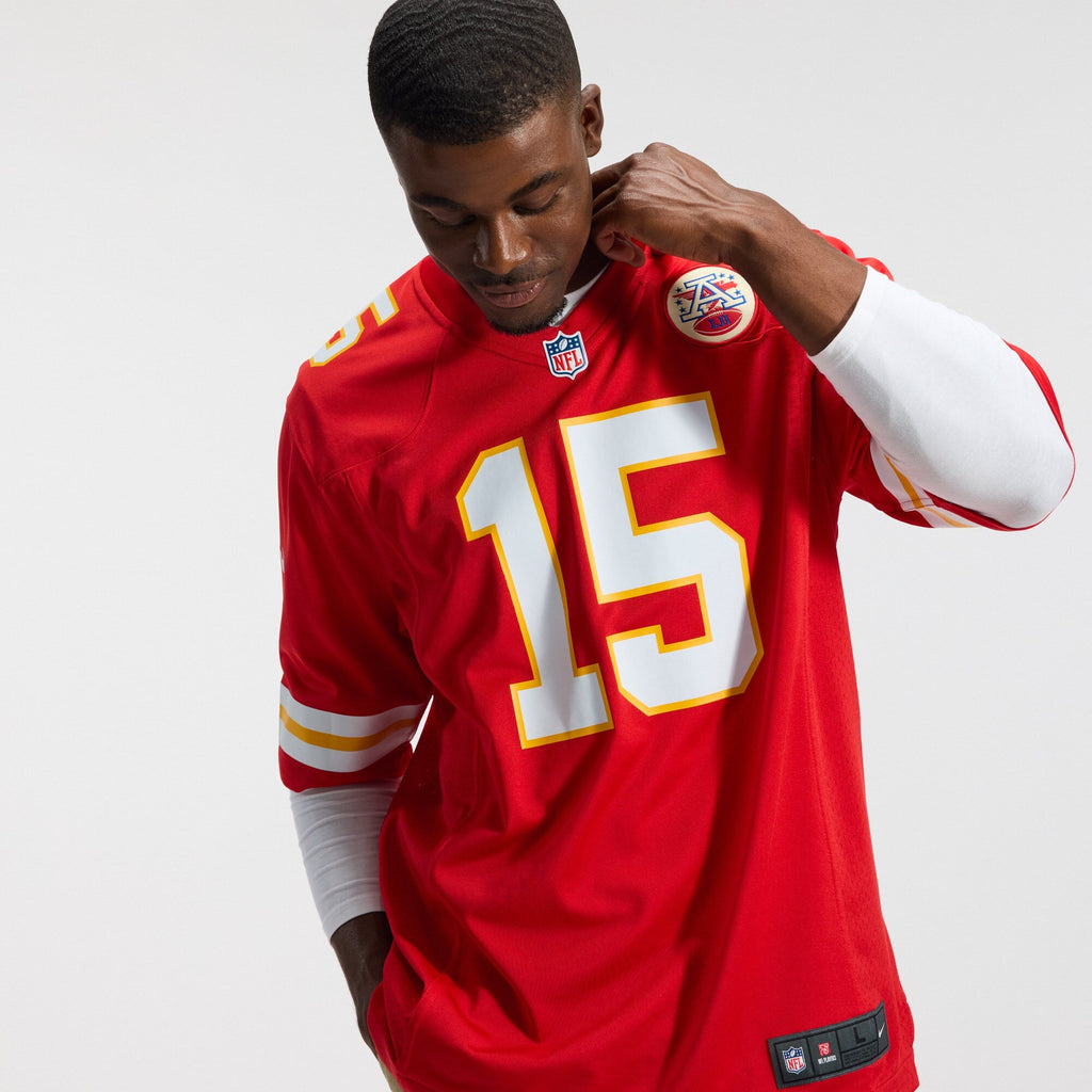 Kansas City Chiefs Patrick Mahomes Red Game Football Jersey