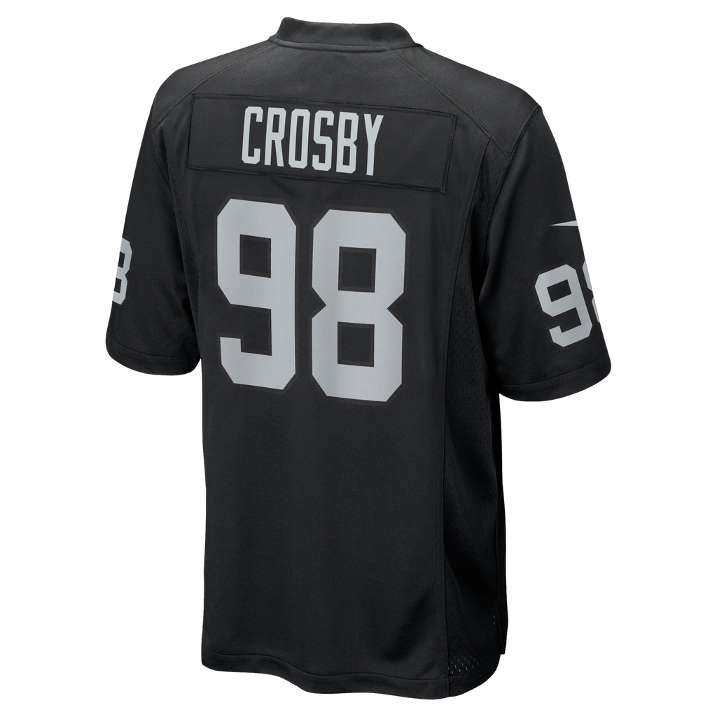 Las Vegas Raiders Maxx Crosby Black Game Football Jersey