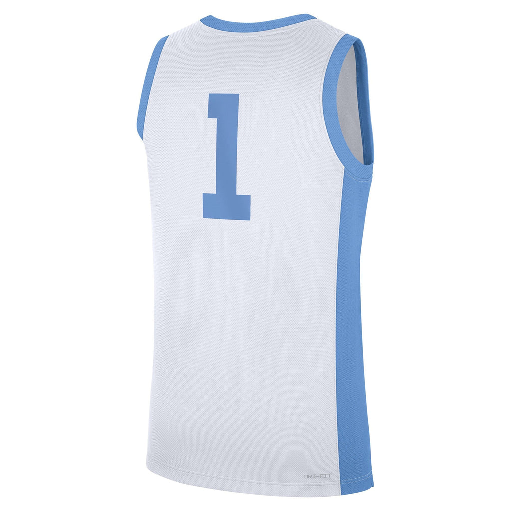 #1 White North Carolina Tar Heels Alternate Replica Jersey