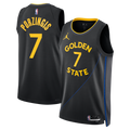 Golden State Warriors 2024/25 Statement Edition Swingman Jersey - Black - Kristaps Porziņģis
