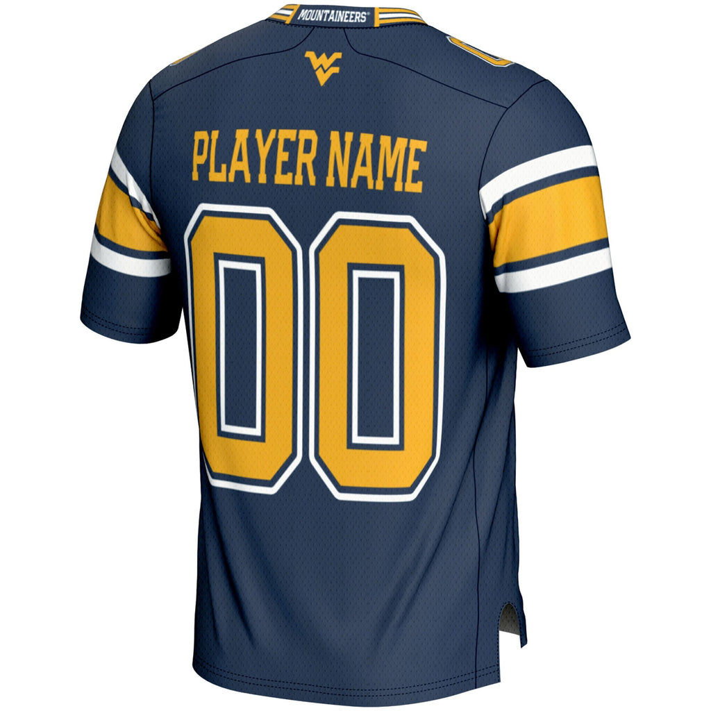 West Virginia Mountaineers NIL Pick-A-Player Football Jersey - Navy