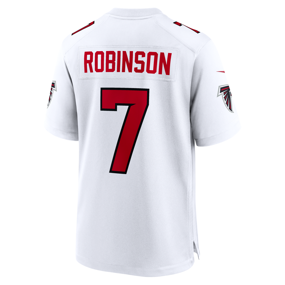 Atlanta Falcons Bijan Robinson White Game Football Jersey