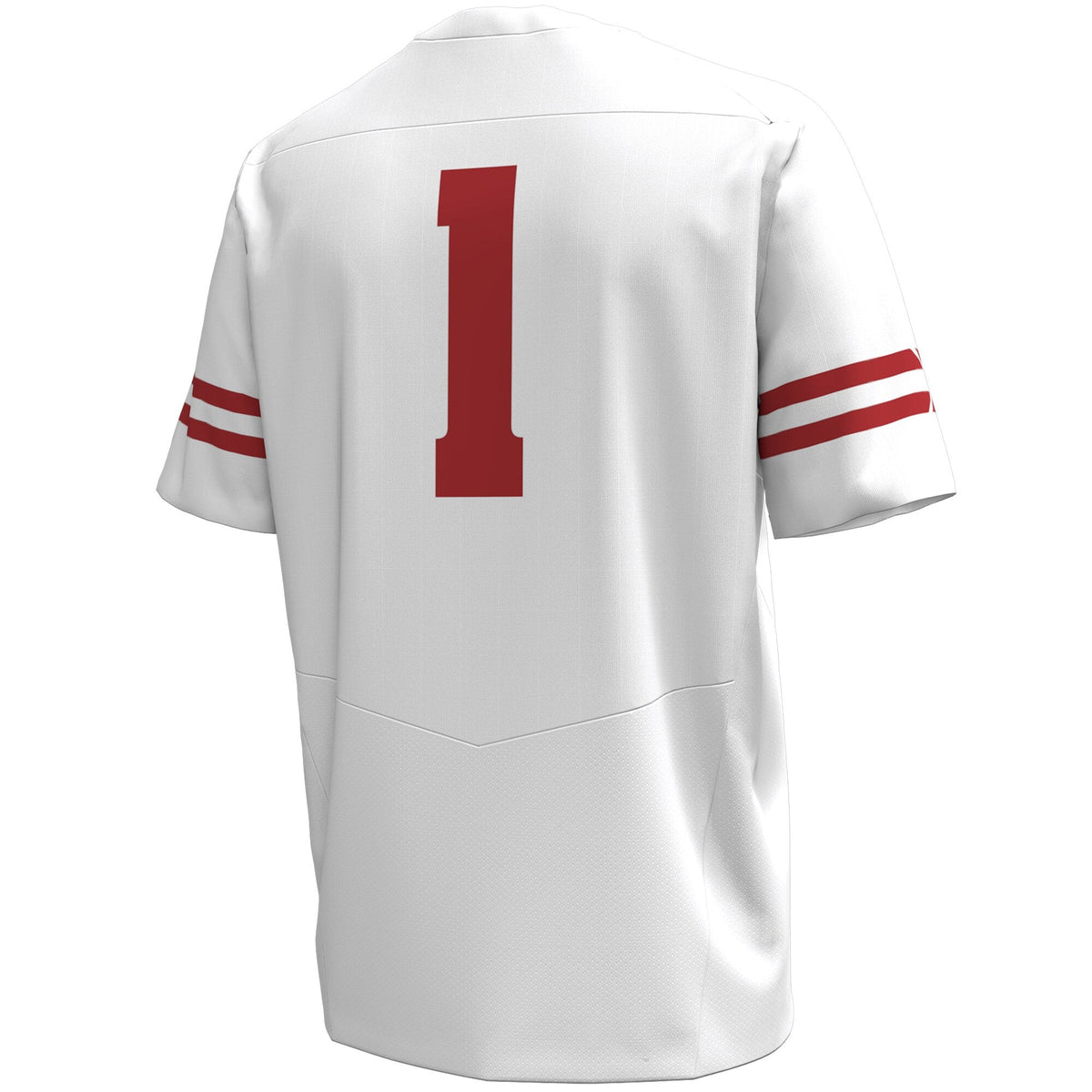#1 White Wisconsin Badgers Replica Football Jersey