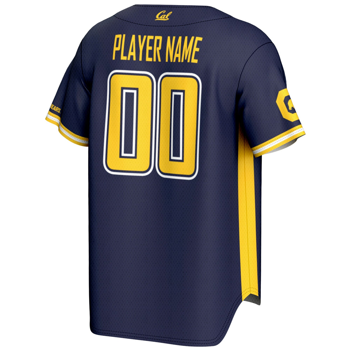 Cal Bears NIL Pick-A-Player Lightweight Baseball Jersey - Navy