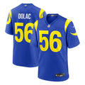 Los Angeles Rams Shaun Dolac Royal Team Game Football Jersey