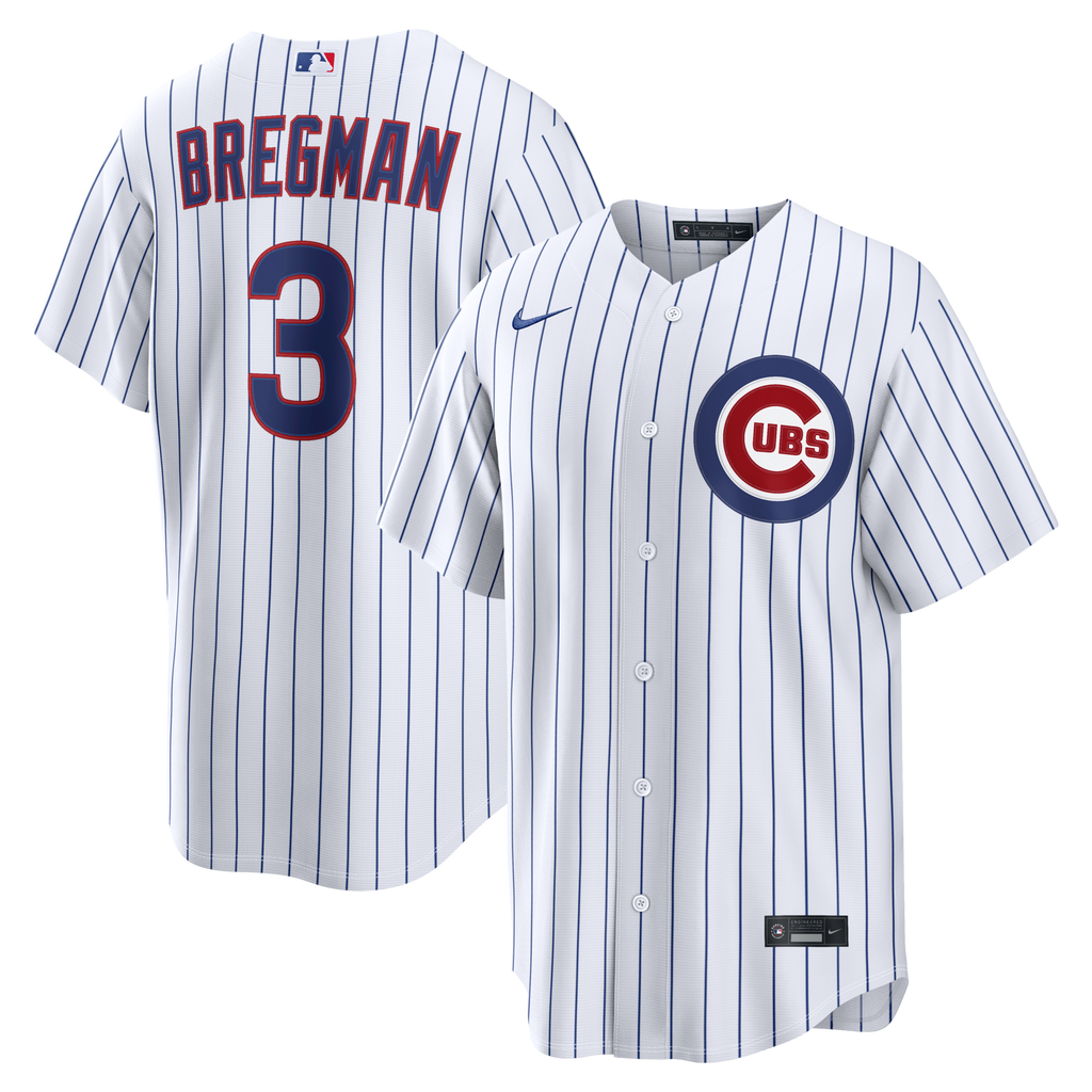 Chicago Cubs Alex Bregman White Home Replica Baseball Jersey