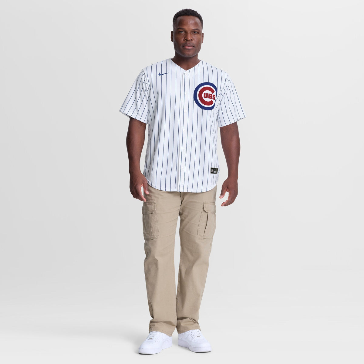 Chicago Cubs Michael Busch White Home Replica Baseball Jersey