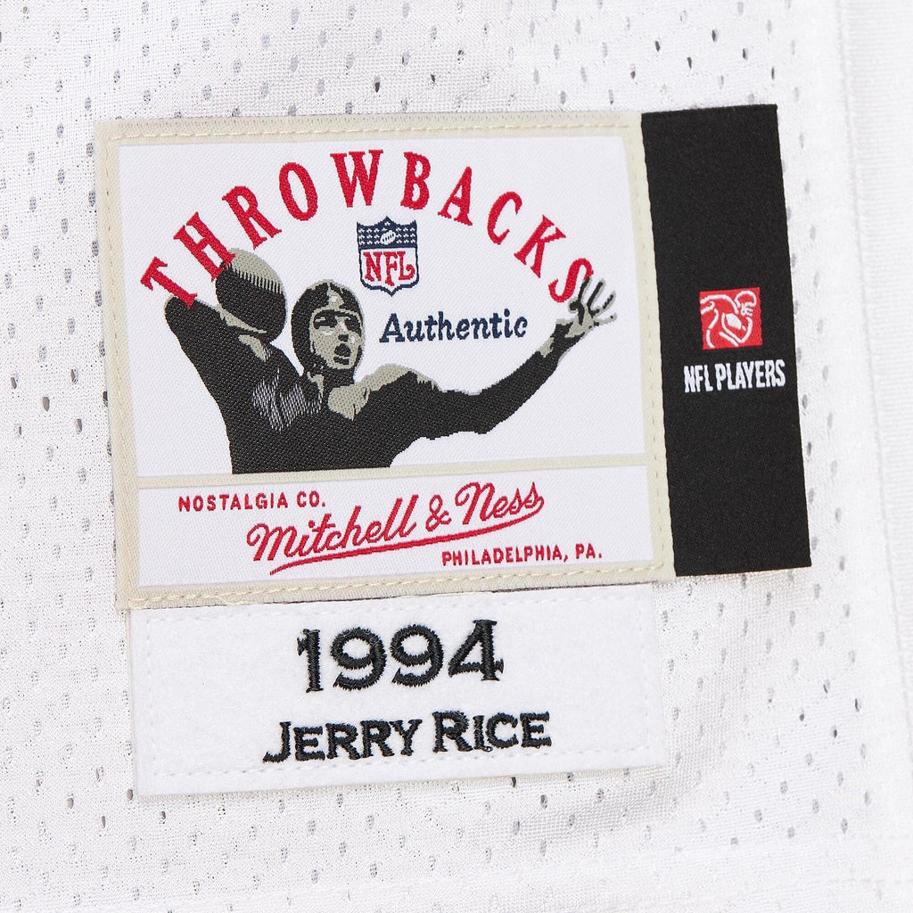 San Francisco 49ers 1994 Jerry Rice White Throwback Retired Player Football Jersey