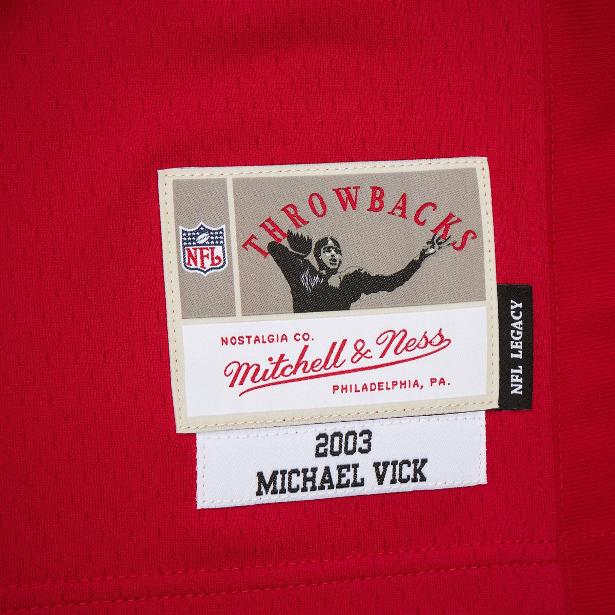 Atlanta Falcons Michael Vick Red 2003 Legacy Replica Football Jersey