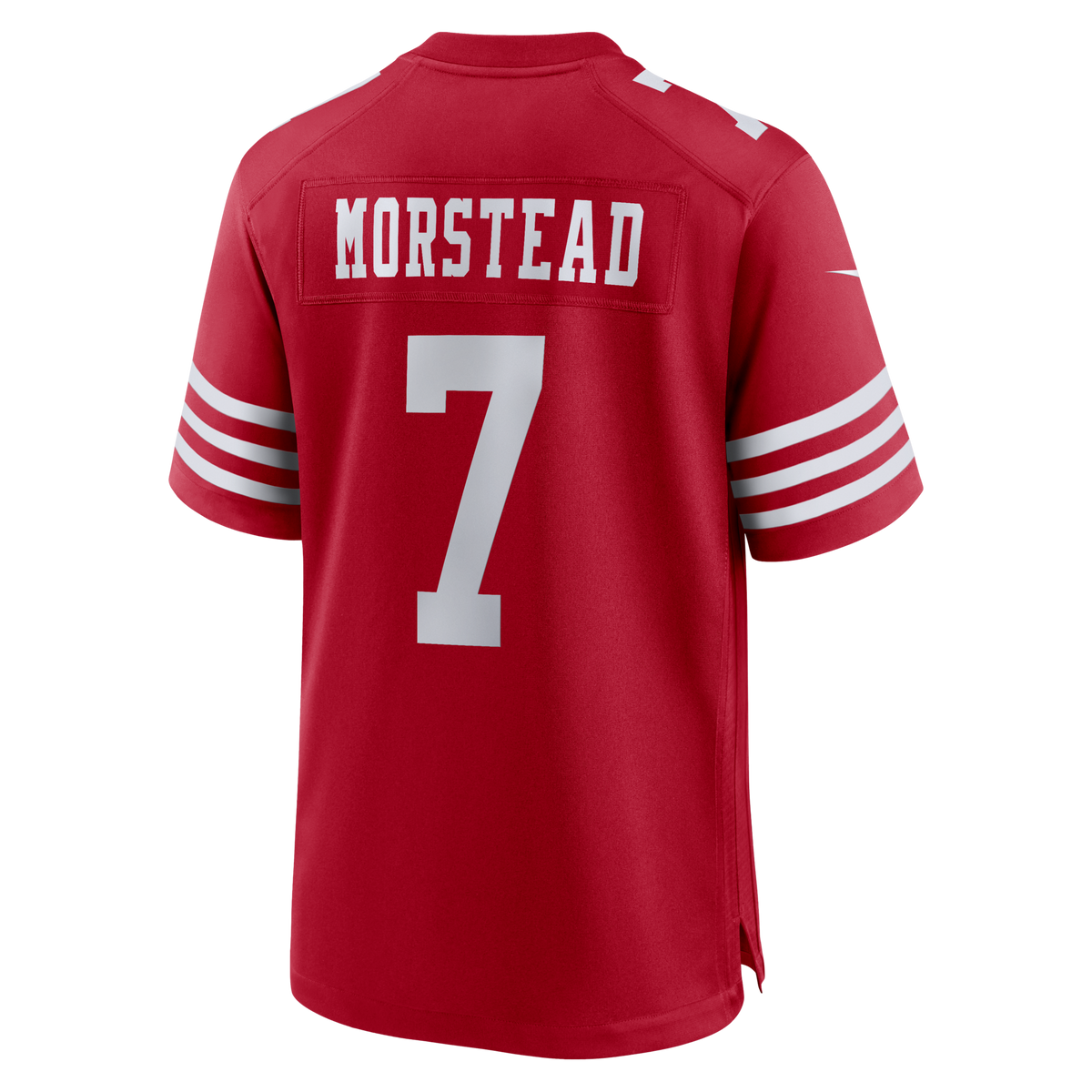 San Francisco 49ers Thomas Morstead Scarlet Team Game Football Jersey