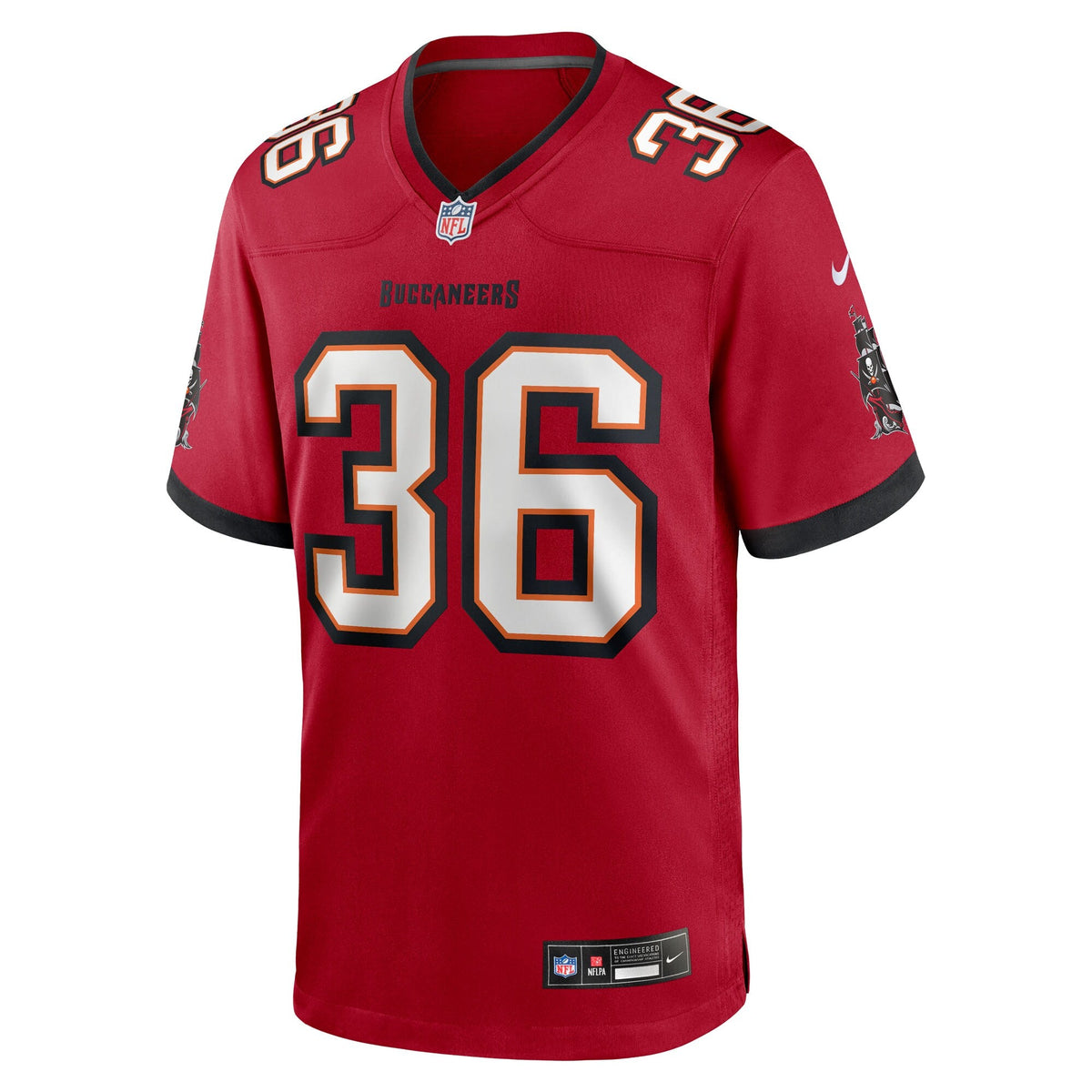 Tampa Bay Buccaneers JJ Roberts Red Team Game Football Jersey