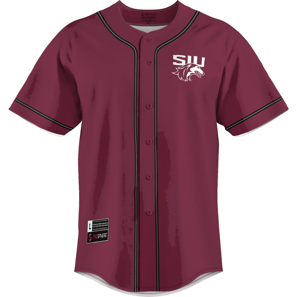 Southern Illinois Salukis Lightweight Baseball Jersey - Maroon