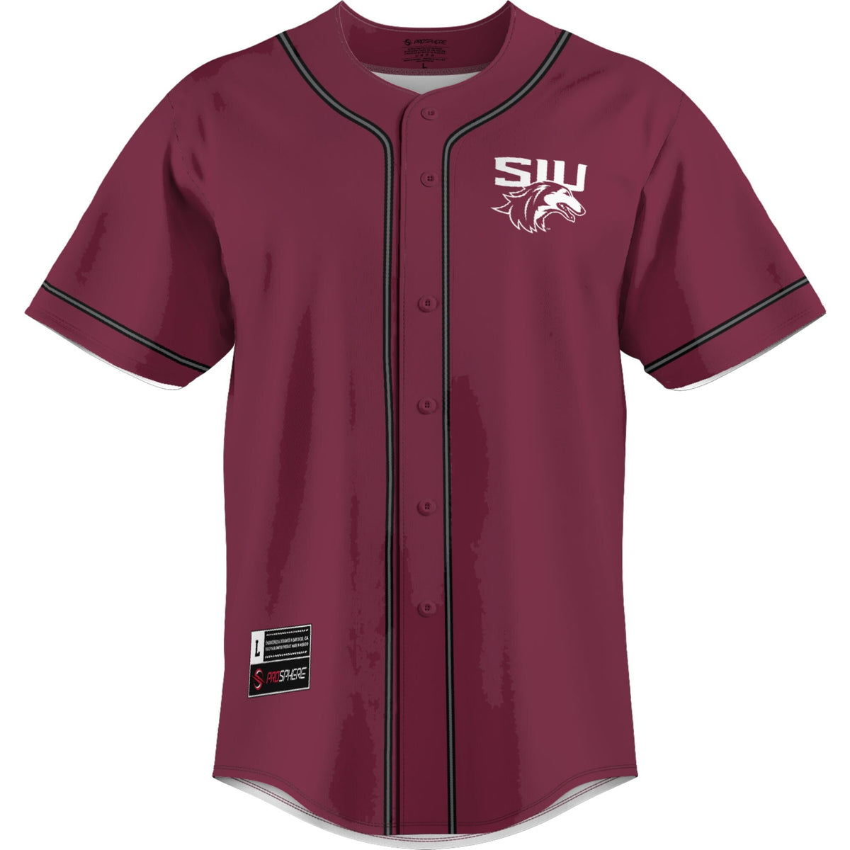 Southern Illinois Salukis Lightweight Baseball Jersey - Maroon