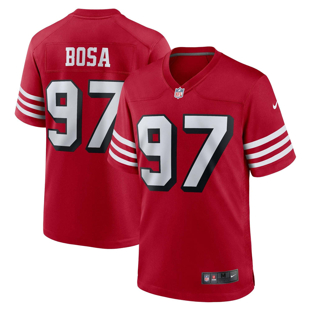 San Francisco 49ers Nick Bosa Scarlet Alternate Game Football Jersey
