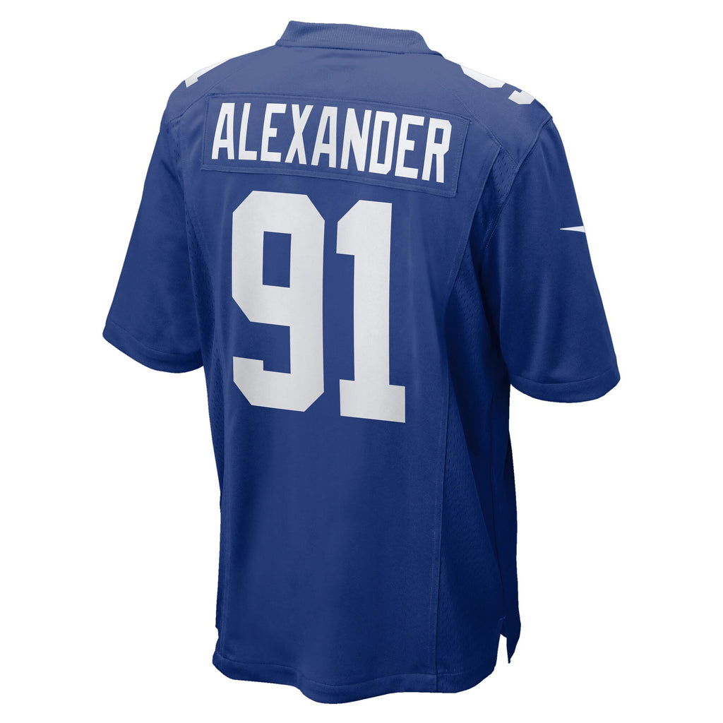 New York Giants Darius Alexander Royal Team Game Football Jersey