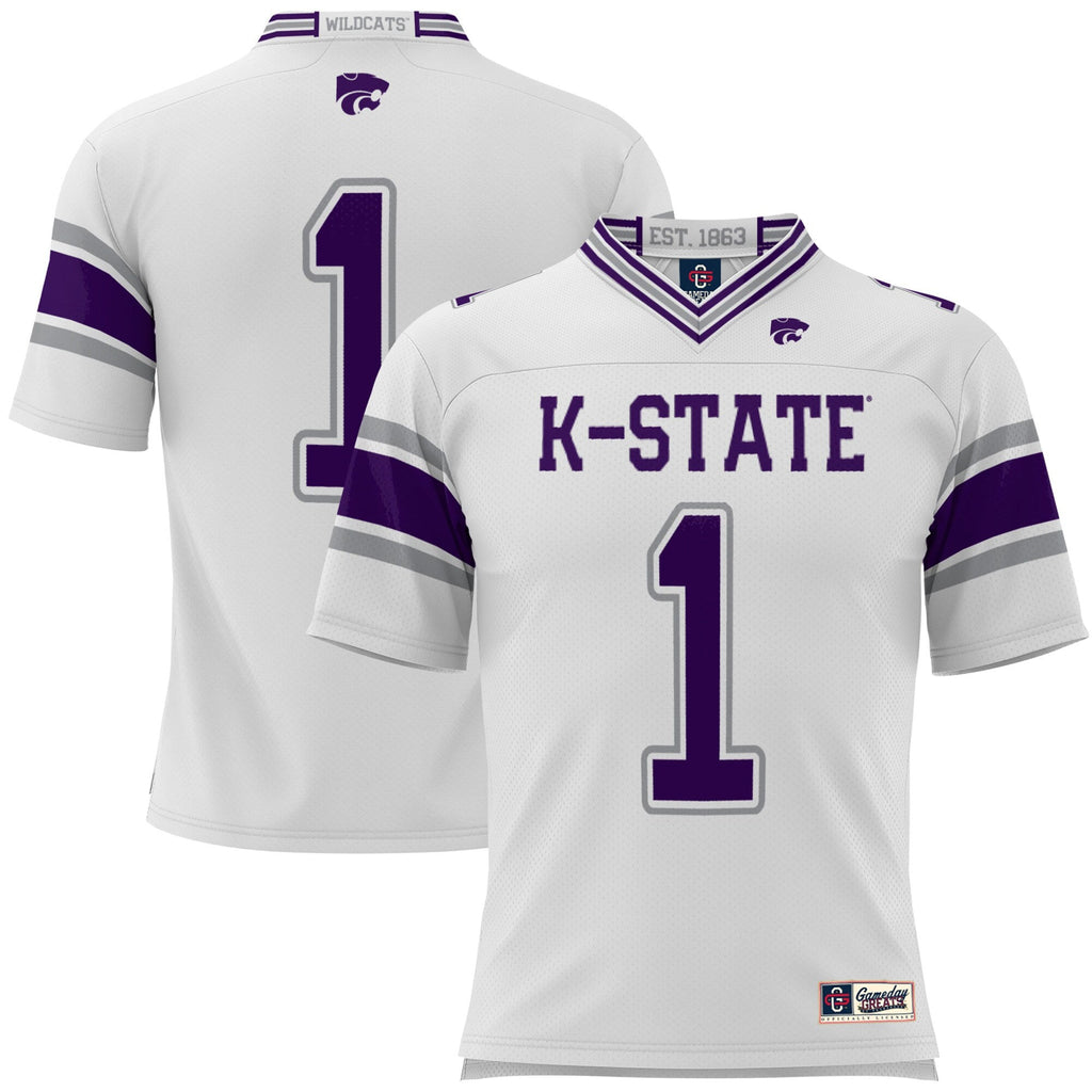 #1 Kansas State Wildcats Football Jersey - White