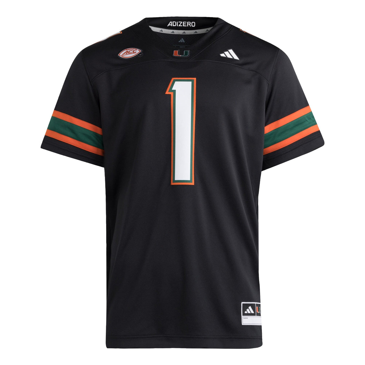 #1 Miami Hurricanes Premier Jersey - Black