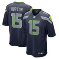 Seattle Seahawks Tory Horton College Navy Team Game Football Jersey