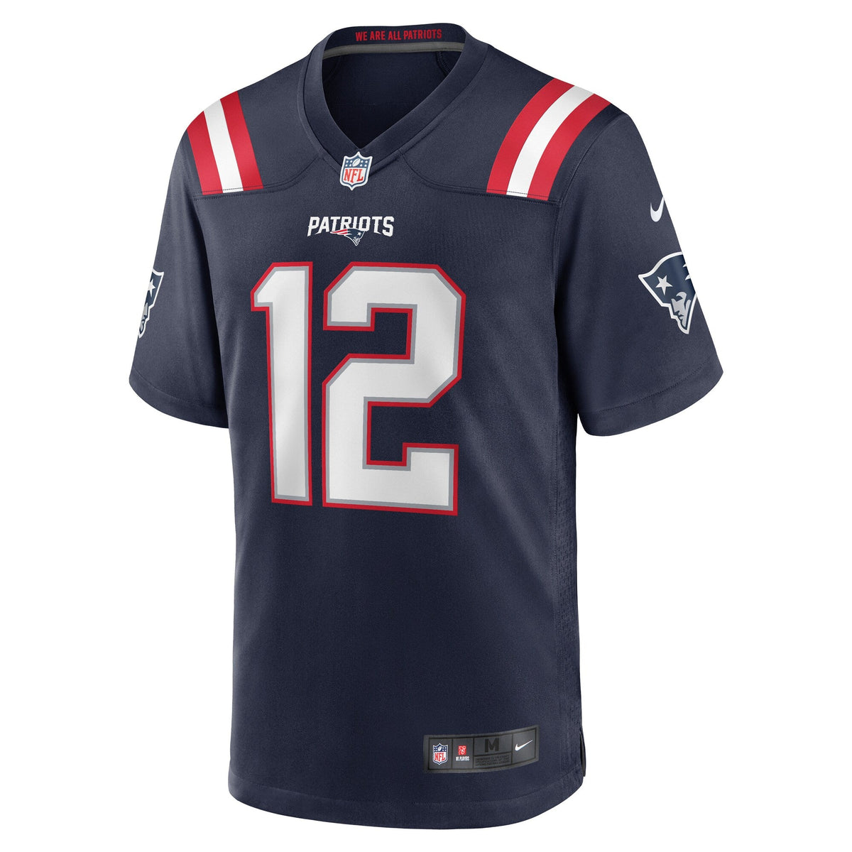 New England Patriots Navy Game Retired Player Football Jersey
