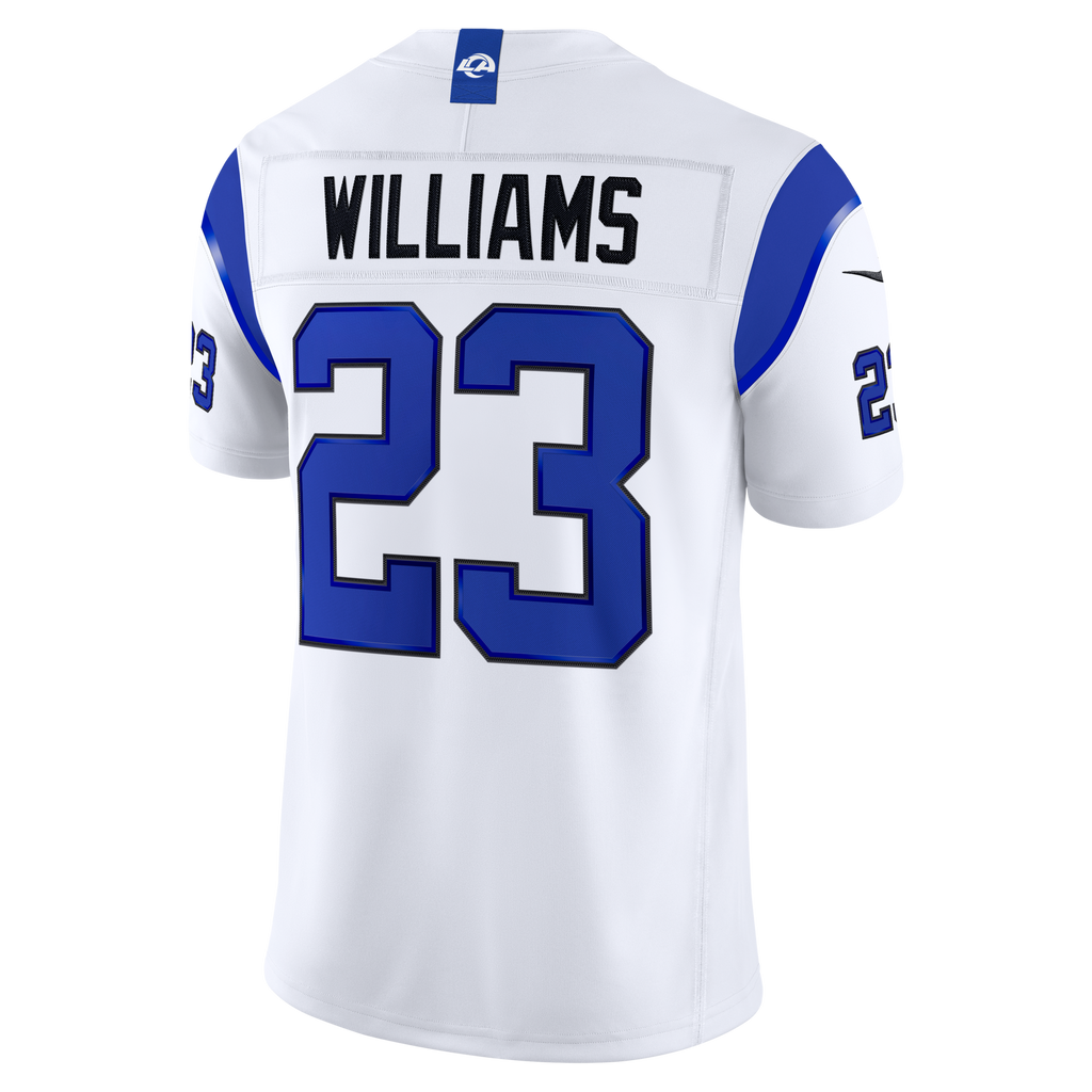 Los Angeles Rams Kyren Williams Fearsome White Vapor F.U.S.E. Stitched Limited Football Jersey