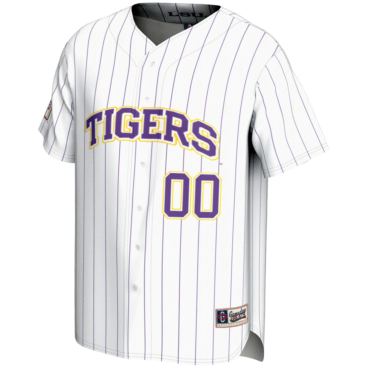 LSU Tigers NIL Pick-A-Player Lightweight Baseball Jersey - White