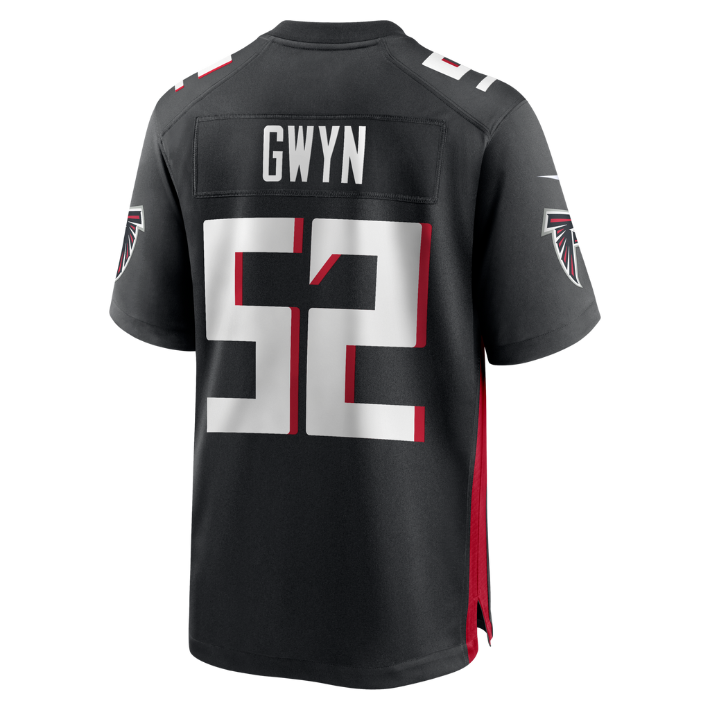 Atlanta Falcons Jovaughn Gwyn Black Team Game Football Jersey