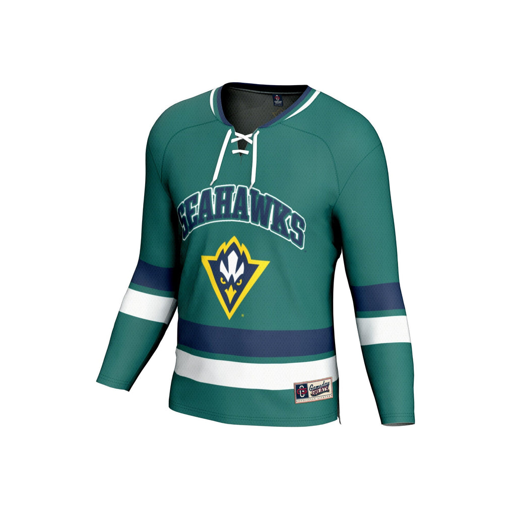 UNC Wilmington Seahawks Hockey Jersey - Teal