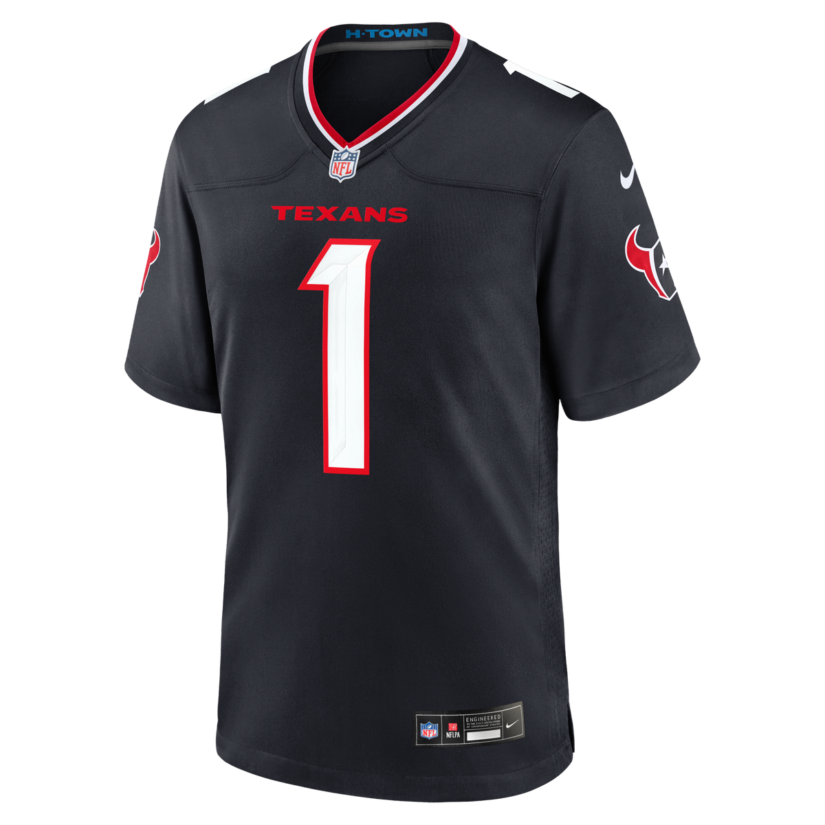 Houston Texans Tank Dell Navy Team Game Football Jersey
