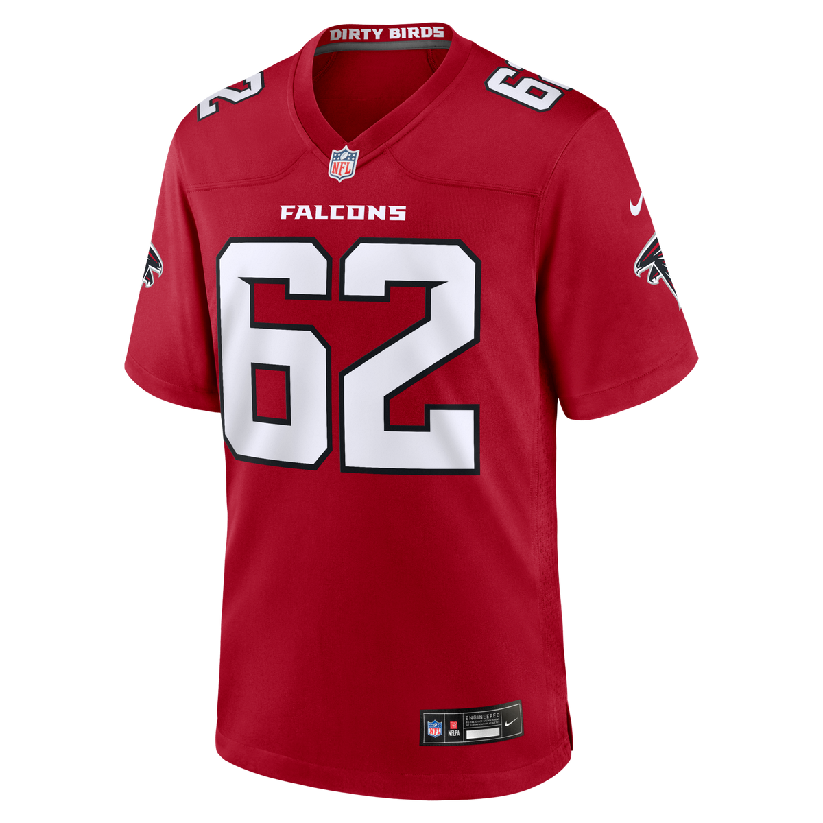 Atlanta Falcons Corey Levin Red Team Game Football Jersey